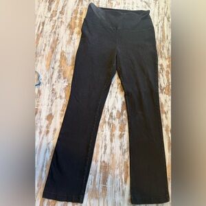 Lysse L STRAIGHT LEG JEAN JEGGING denim Black STYLE 6176 EUC